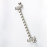 Nebia Adjustable Shower Arm Spot Resist Nickel with a white background