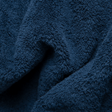 Close up to the fabrics of the Nebia Towel Navy Blue