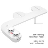 SSE-25 Self-cleaning, retractable nozzle with water-saving spray technology.  Uninstalled, left angle view.