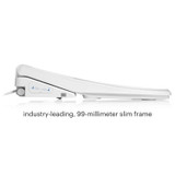 Swash Thinline LS1800 luxury bidet toilet seat side view of industry-leading, 99mm slim frame.
