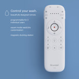 Brondell T66 Swash eco Thinline bidet remote. Copy: Control your wash.  Beautifully designed remote.  Programmable for 2 individual users. Expert mode wash/dry customization.  Magnetic docking station.
