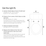 Omigo SL Fit Guide to help you order the right bidet seat for your toilet.