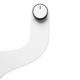 Omigo Element Non-Electric Bidet Attachment in Matte Black, top view of control knob