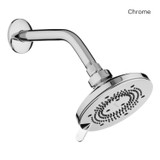 Brondell Nebia Yuba 5-Setting Fixed Showerhead in chrome, side view