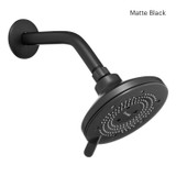 Brondell Nebia Yuba 5-Setting Fixed Showerhead in matte black