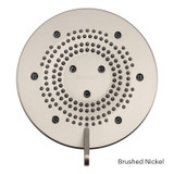 Brondell Nebia Yuba 5-Setting Fixed Showerhead in brushed nickel face plate