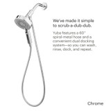 Brondell Nebia  Yuba 5-Setting Handshower with HaloNetic Double Docking System is simple to install in minutes, universally compatible, does not require a plumber or specialized tools.