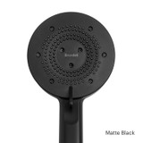 Close up of Brondell Nebia Yuba 5-Setting Handshower in matte black.