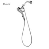 Nebia Merritt 5-Setting Handshower with HaloNetic Double Docking System in chrome on magnetic dock