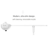 Brondell bidet attachment with ultra-slim design, featuring a self-cleaning, retractable nozzle for a sleek, modern look and enhanced bathroom hygiene.