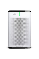 Aurabeat Pro air purifier from the view in front of a white background