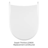 Toilet seat lid replacement for Round-shaped Swash LS1800.