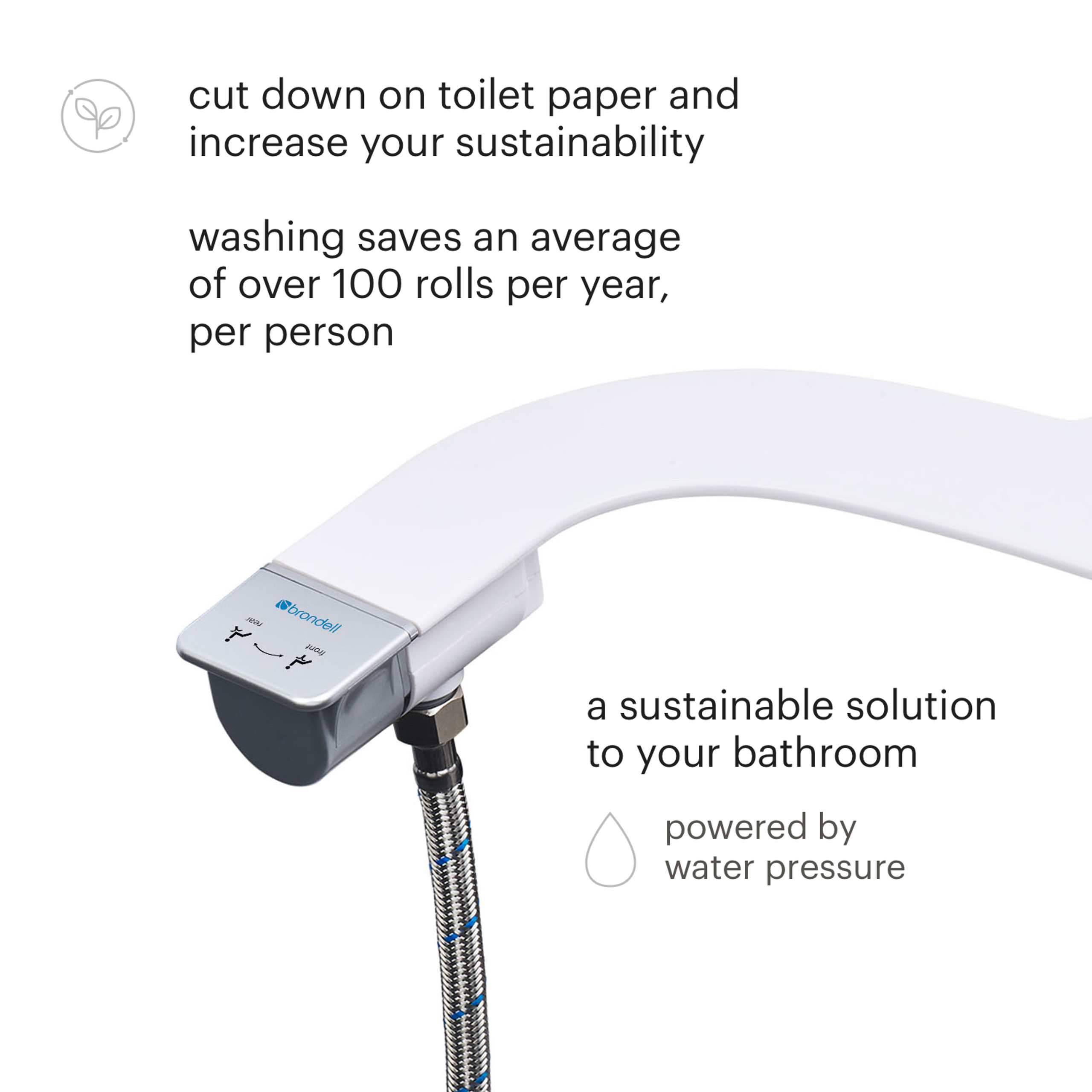 SimpleSpa Thinline Dual Nozzle Bidet Attachment Brondell