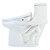 Brondell Swash 1400 luxury bidet toilet seat with closed lid and side view.