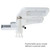 Brondell PureSpa essential bidet attachment with single nozzle from the bottom