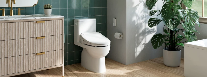 Integrated Bidet Toilet in a modern bathroom