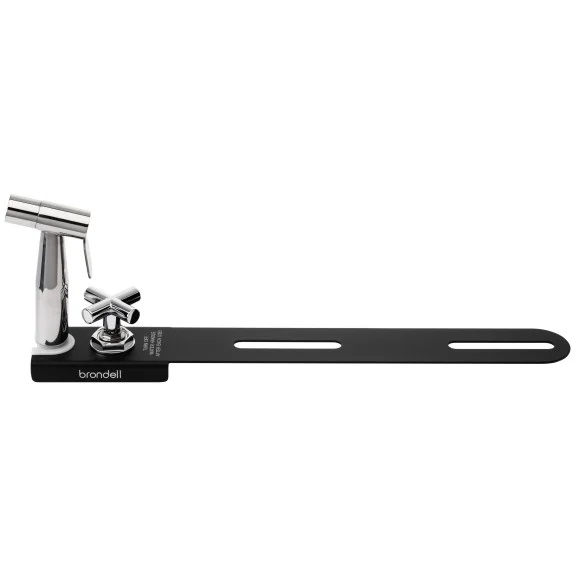 CleanSpa Luxury Hand-Held Bidet Holster with Integrated Shut Off, Black
