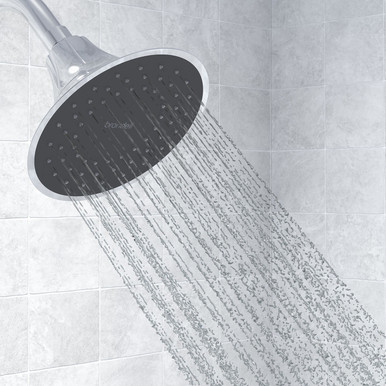 VivaSpring Certified Filtered Showerhead in Chrome with Slate Face