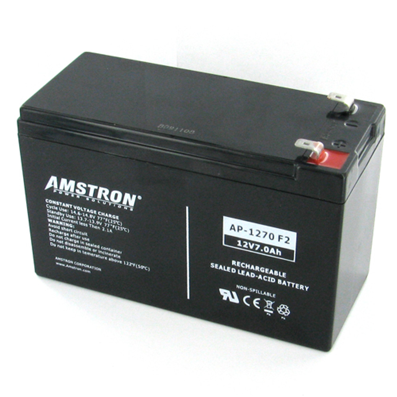 6V 12Ah Battery, Sealed Lead Acid battery (AGM), B.B. Battery BP12-6, VdS,  151x50x94 mm (LxWxH), Terminal T2 Faston 250 (6,3 mm)