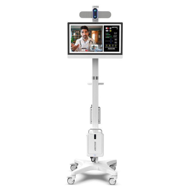 MedXP Lite Telemedicine medical cart with ptz camera and dt research aio computer