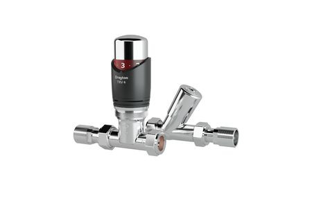 Drayton TRV4 Straight Valve in Anthracite: Precision and Elegance
