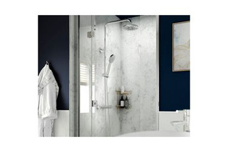 Plateau De Douche Iflo 1100 X 800 Mm - Épaisseur 90 Mm - Blanc Résine Pierre - Neuf