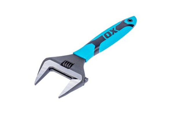OX Pro Adj Wrench Extra Wide Jaw 12in