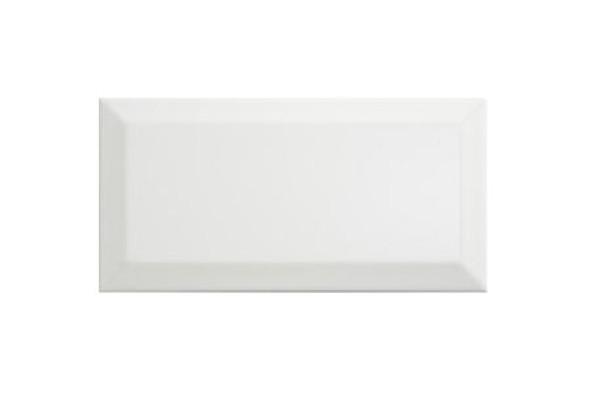 Metro White Gloss Ceramic Wall Tile 100 x 200mm Pack of 50