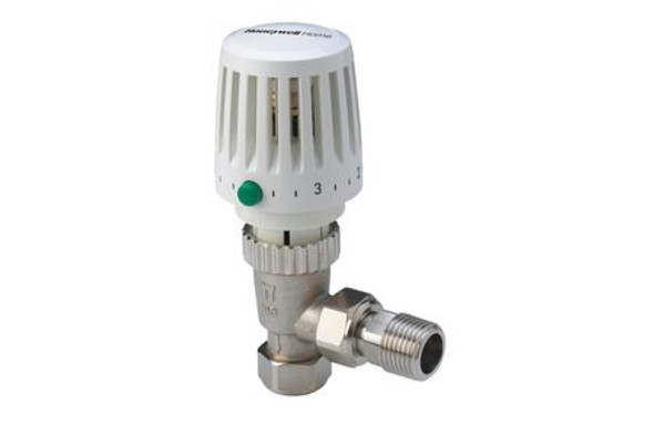 Honeywell Home Valencia Traditional Angled Thermostatic Radiator Valve 15 mm VT117-15A