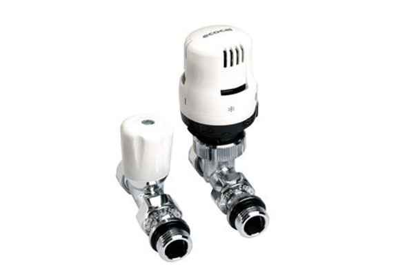 Altecnic Ecocal Straight Twin Pack TRV White Head 15mm 200475 LTC