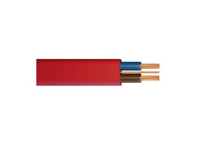 1.5mm 2 Core Softskin Red Fire Cable Pitac - 100m Drum