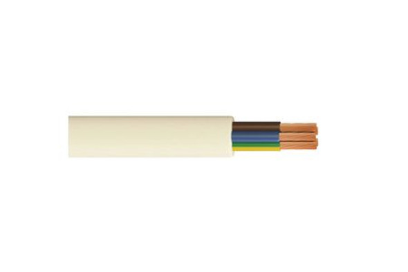 3095Y 0.75mm 5 Core White Heat Resistant Flex Cable - 50m Drum