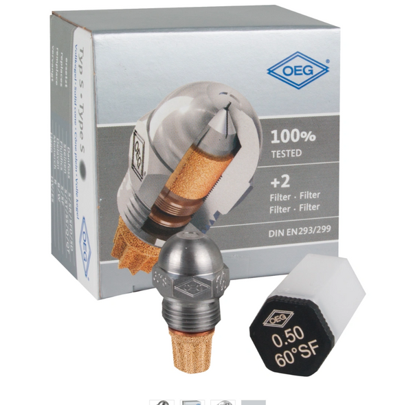 Oil nozzle 0.55-60 S double filter 100% tested OEG
