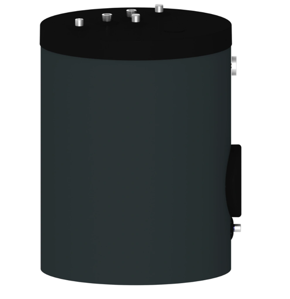 Built-under hot-water storage tank 120 l with connections on top