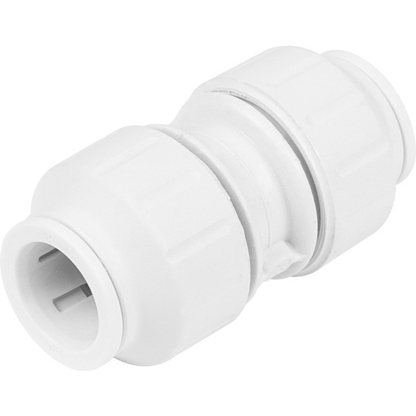 John Guest Speed Fit Equal Straight Connector Push-Fit White 22mm