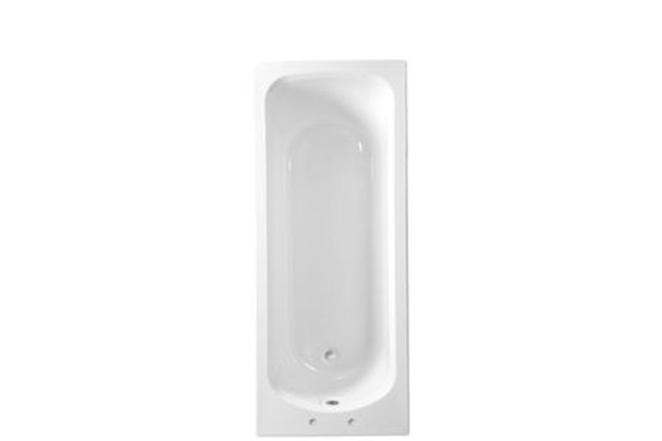 Roca Seville Contract Straight Bath 2 Tap Holes 1700x700mm Includes Legs