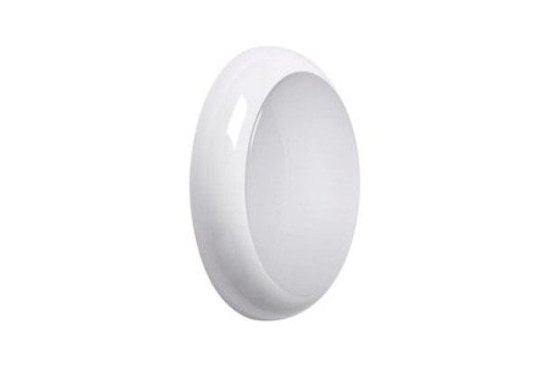 Kosnic Blanca Bulkhead for LED Dd Lamps with White Trim IP65 KBHDDC6S65-WHT