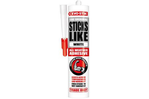 Evo-Stik Sticks Like Trade Only All Weather White Adhesive 290ml **10 UNITS**