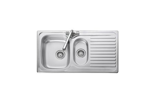 iflo Stainless Steel 1 Taphole Kitchen Sink - 1.5 Bowl, Reversible (409858)