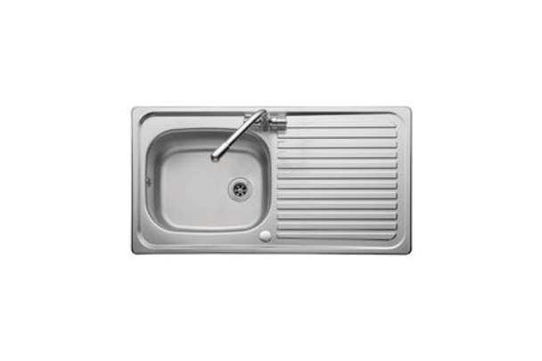 Leisure Linear Stainless Steel 1 Taphole Kitchen Sink - 1.0 Bowl, Reversible (778455)