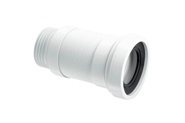 McAlpine Short Flexible WC Connector to Suit 110mm Soil Pipe WC-F18R (402420)