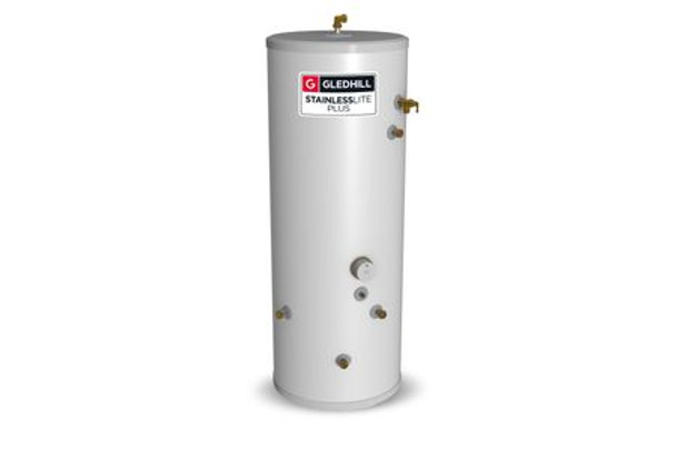 Gledhill StainlessLite Plus Unvented Indirect 210L Hot Water Cylinder - PLUIN210 (526331)