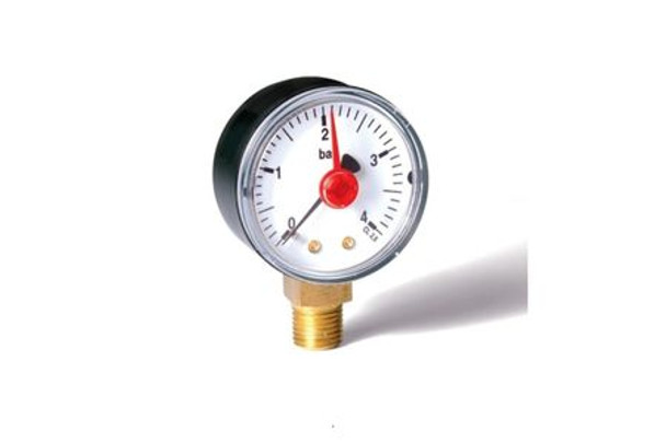 PlumbRight 1/4" 0-4 Bar bottom connection Pressure Gauge 50mm Dial CPSFE122008 **4 UNITS**