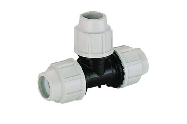Plasson Equal Tee Compression Connector 25mm - 7040DDD
