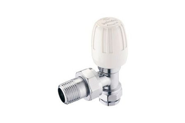 Pegler Belmont 1/2inCH-15mm Radiator Valve Angle 15mm 97CP Wheel Head 680007