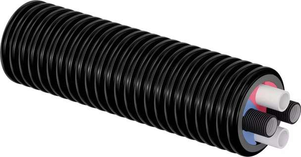 Uponor Ecoflex HP is a specialist pipe designed for connection an ASHP outdoor unit to the indoor unit. This includes twin Pexa pipe and 32mm double walled  conduit for carrying power, sensor cables and heating service in one pipe. USE WIPEX 6 BAR COUPLING.

 CALL FOR PRICING : 01335372075