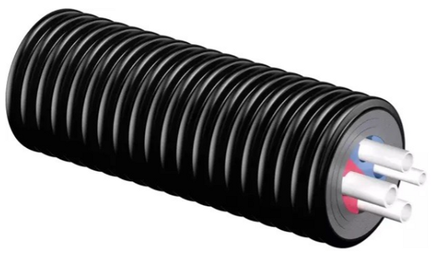 Ecoflex Quattro pipe PEX. 10 bar / 70°C DHW and 6 bar / 80°C LTHW.

(Contains 2 x Thermo pipes and 2 Aqua pipes )