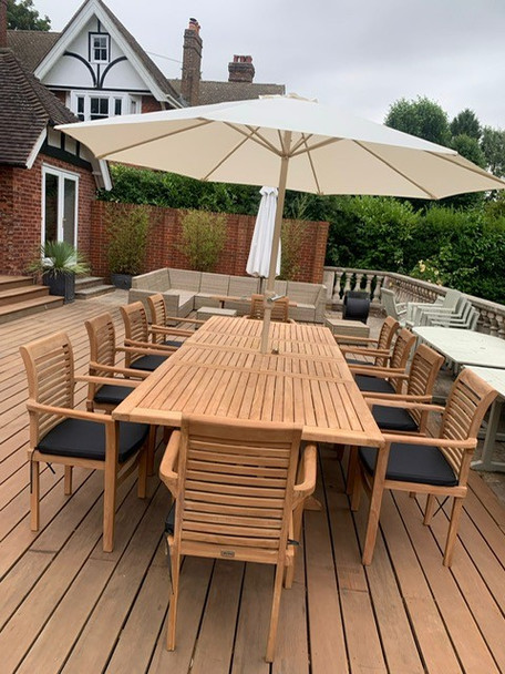 The Suffolk, Teak Garden Table And 10 Chairs Outdoor patio furniture