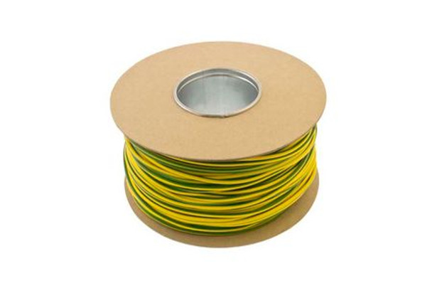 Unicrimp Q-Crimp PVC Earth Sleeving Green and Yellow 100 M x 3 mm QES3