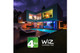 4LITE Wiz Connected GU10 LED Smart Bulb Wi-Fi Colour Changing and Tuneable White and Dimmable 5.5 W 4L1/8040 x 4 Units